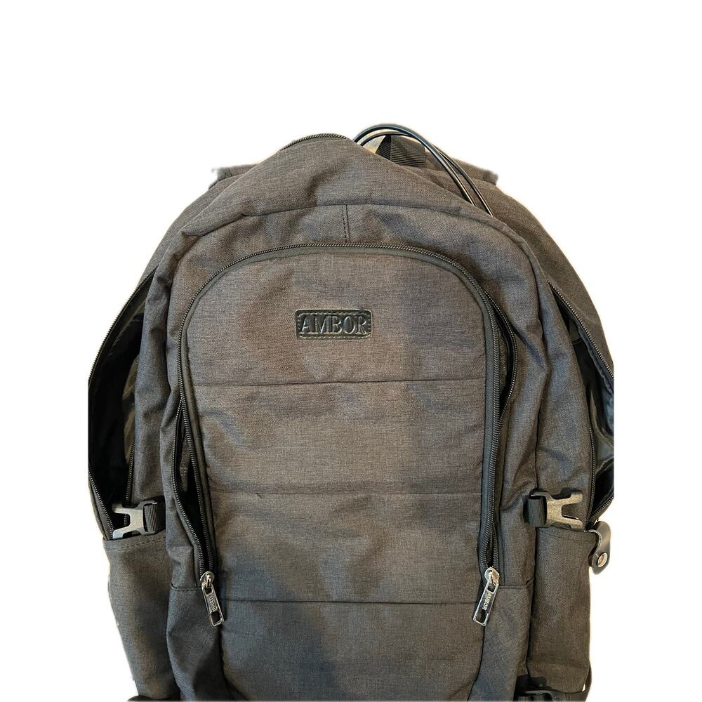 Ambor Black Computer Backpack - Picture 4 of 5